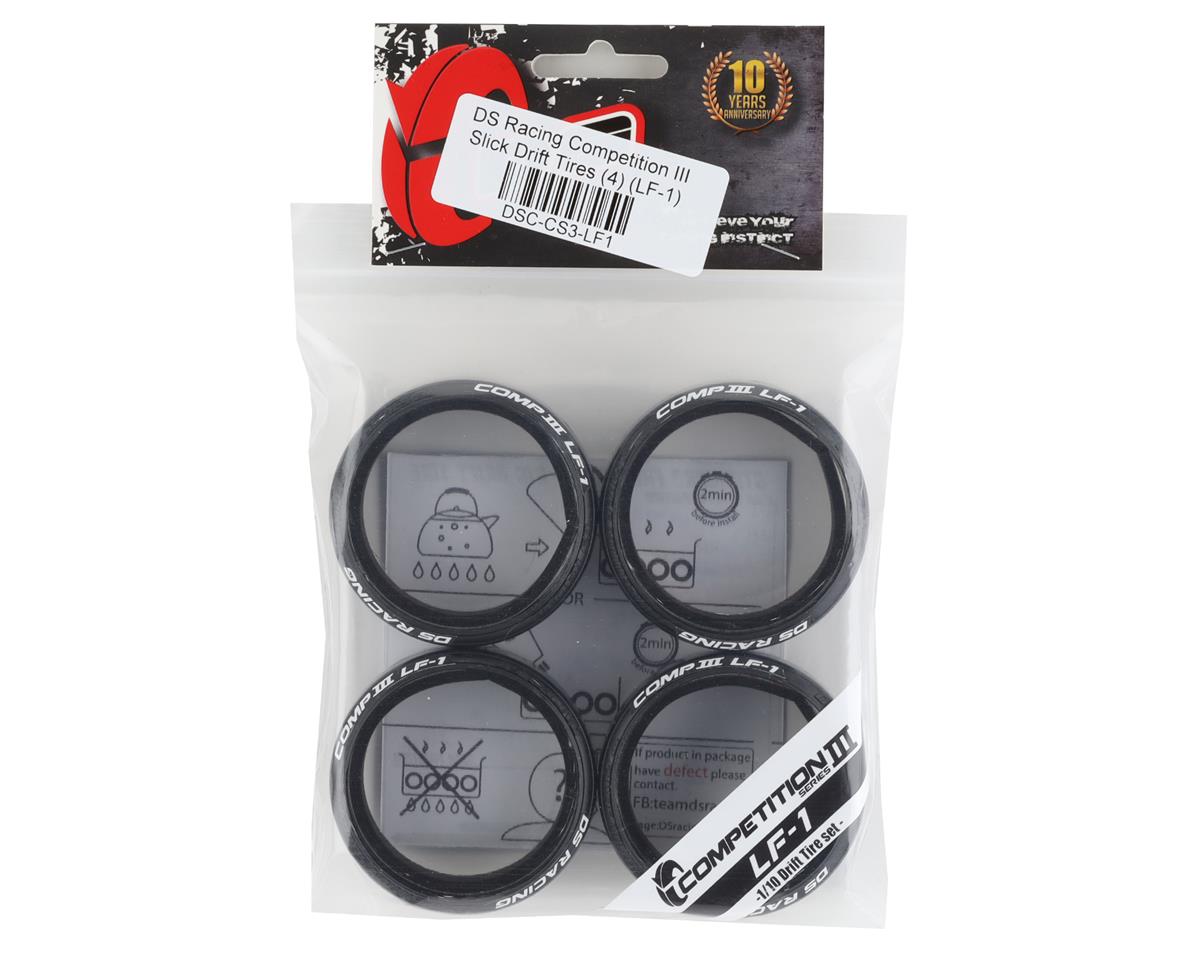 DS Racing Competition III Slick Drift Tires (4) (LF-1)