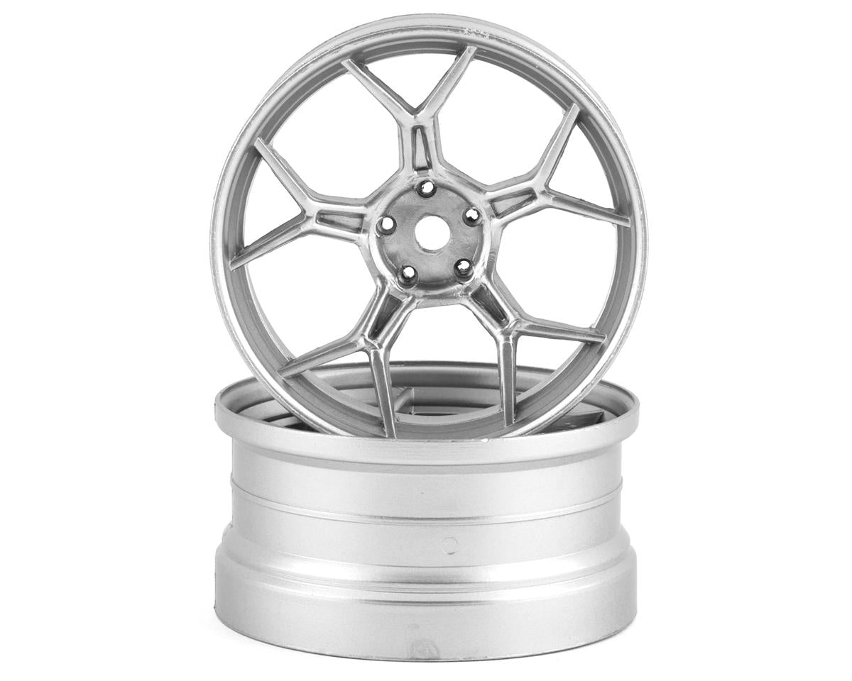 DS Racing Feathery Split Spoke Drift Wheels (Chrome) (2) (6mm Offset)