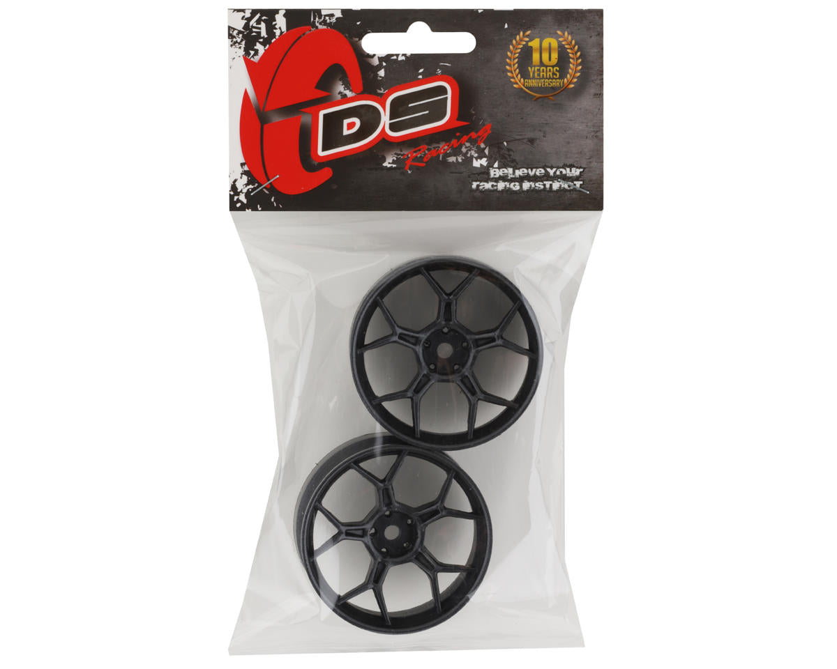 DS Racing Feathery Split Spoke Drift Wheels (Gunmetal) (2) (6mm Offset)