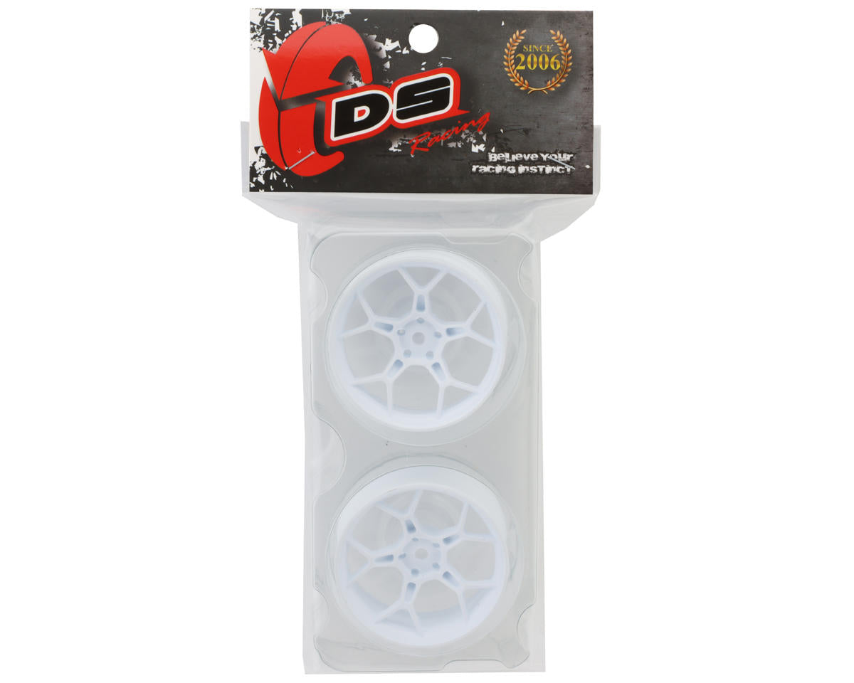 DS Racing Feathery Split Spoke Drift Wheels (White) (2)