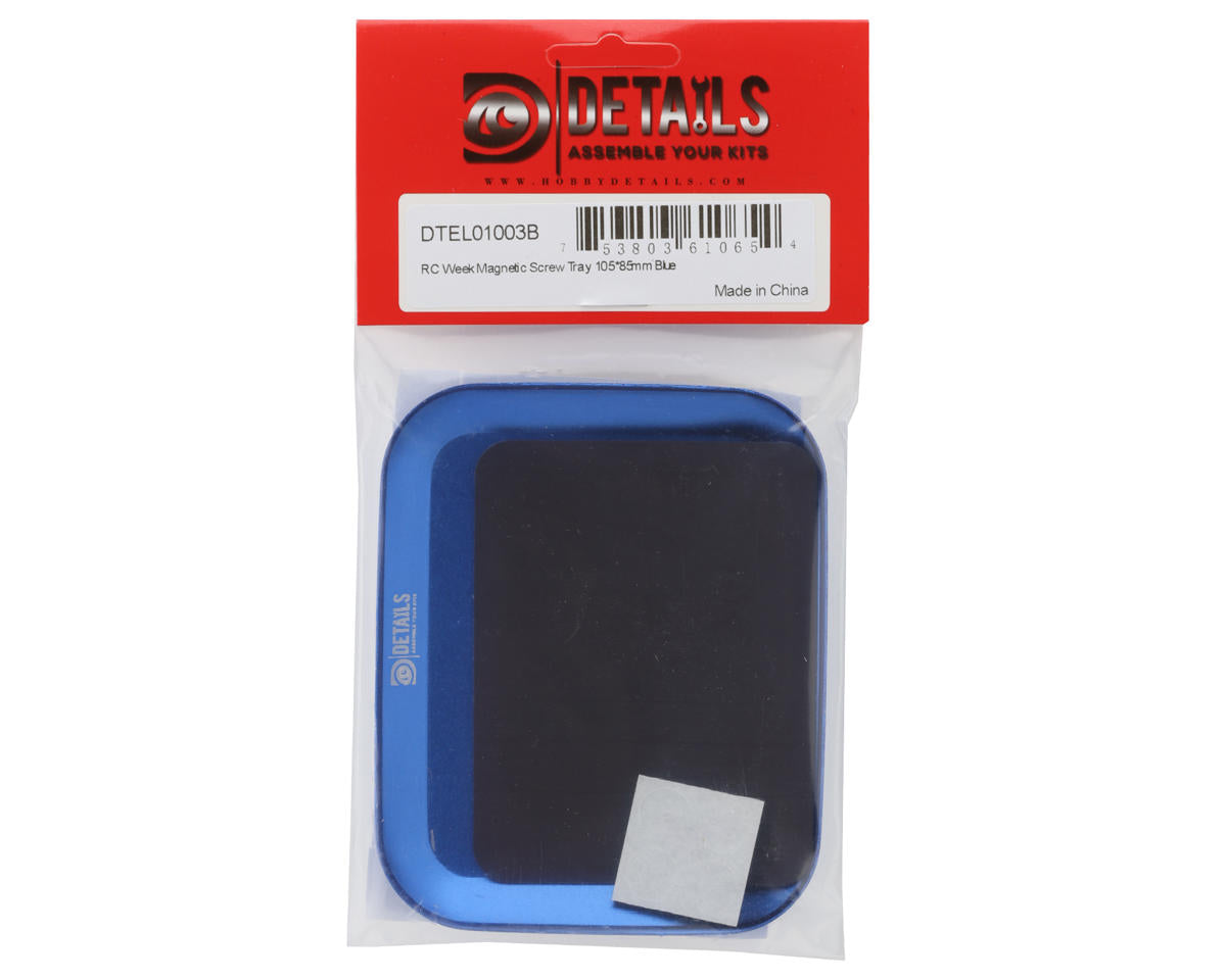 Hobby Details RC Magnetic Screw Tray (105x85mm) (Blue)