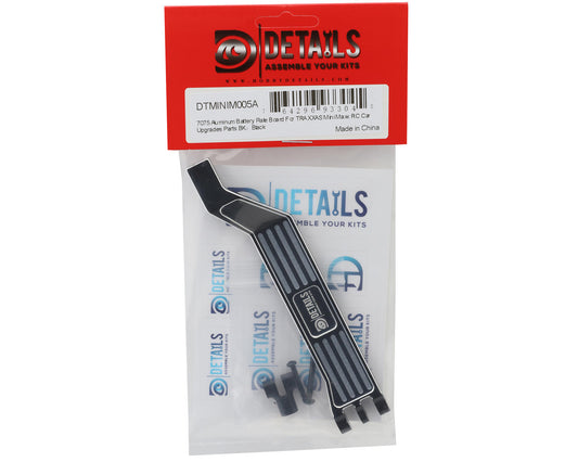 Hobby Details 7075 Aluminum Battery Plate for Traxxas® Mini Maxx® (Black)