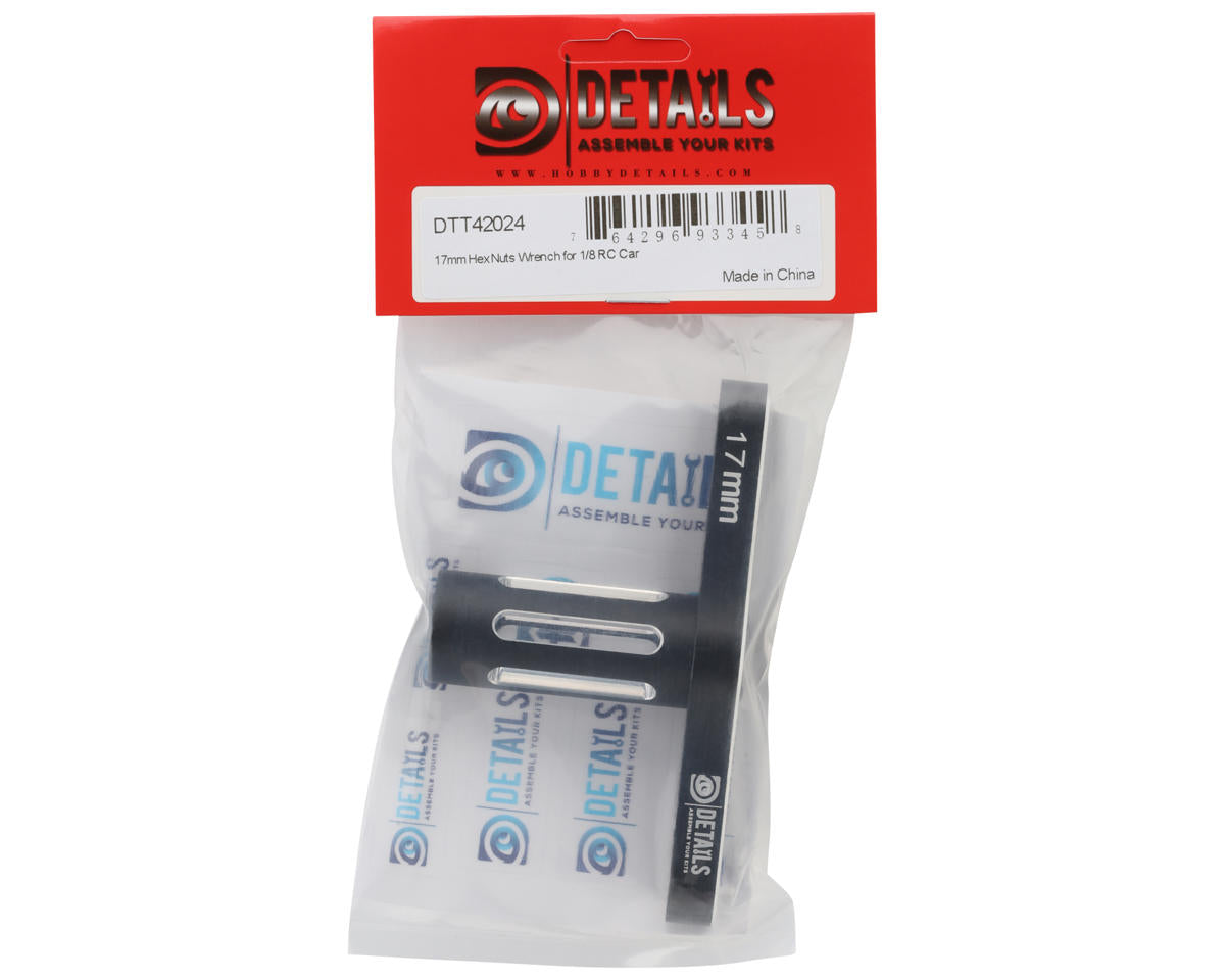 Hobby Details 17mm Hex Nut Wheel Wrench (Black)