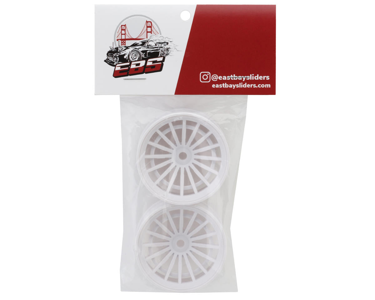 Eastbay Sliders JT18 1/10 Drift Wheels (White) (2) (10mm Offset)