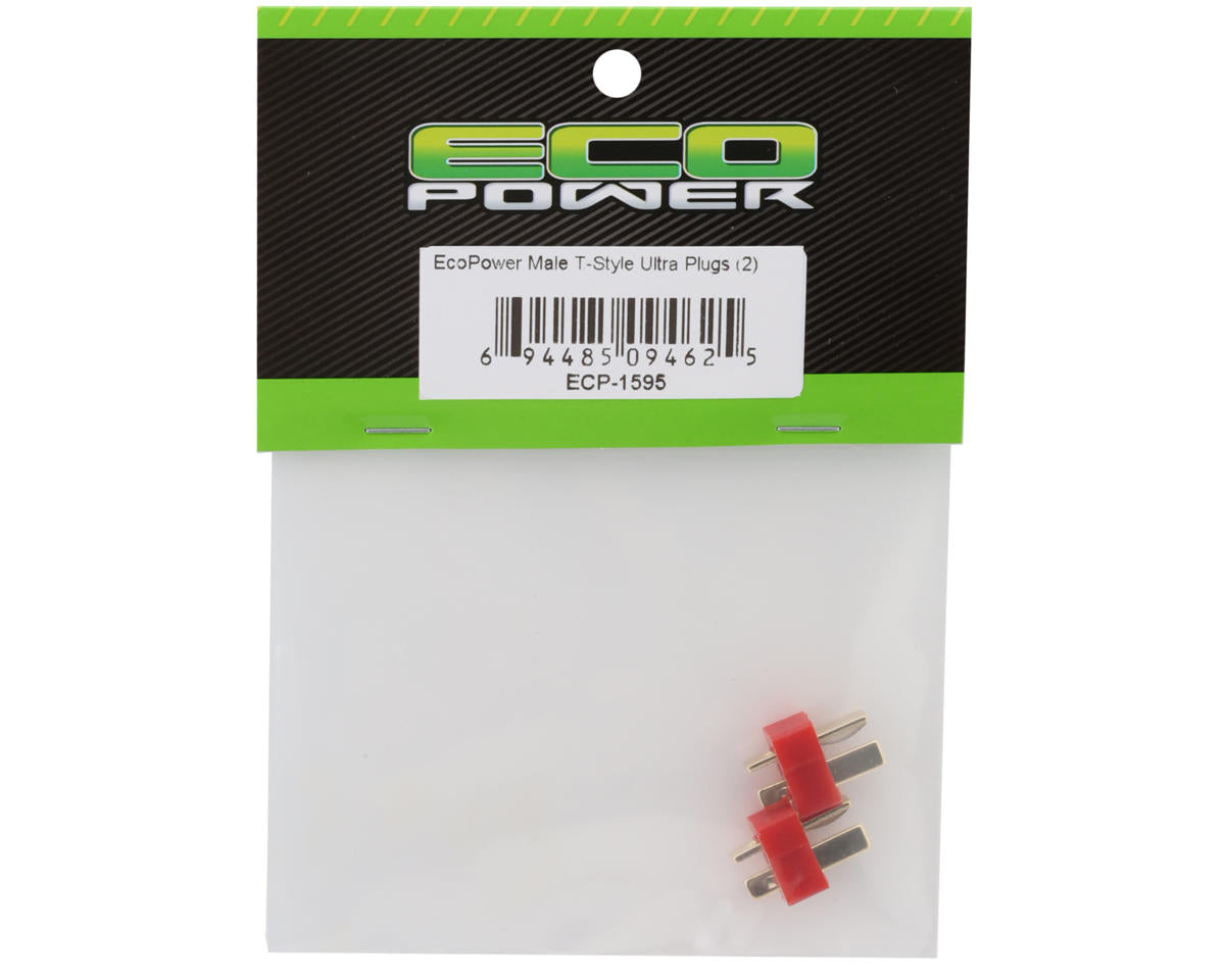 EcoPower T-Style Ultra Plugs (2 Male)