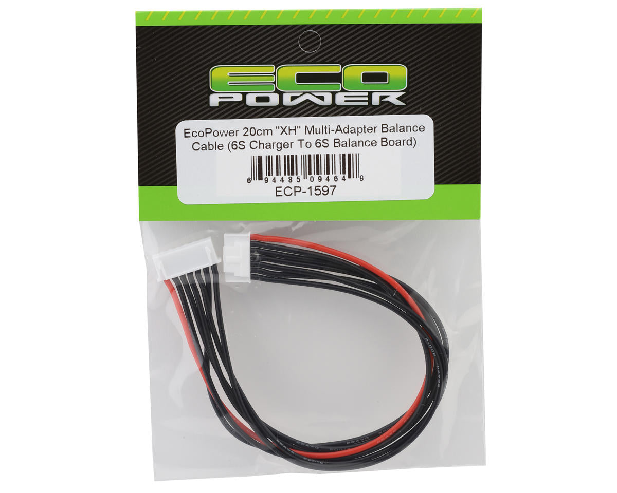 EcoPower 6S "XH" Multi-Adapter Balance Cable (Charger To Balance Board) (20cm)