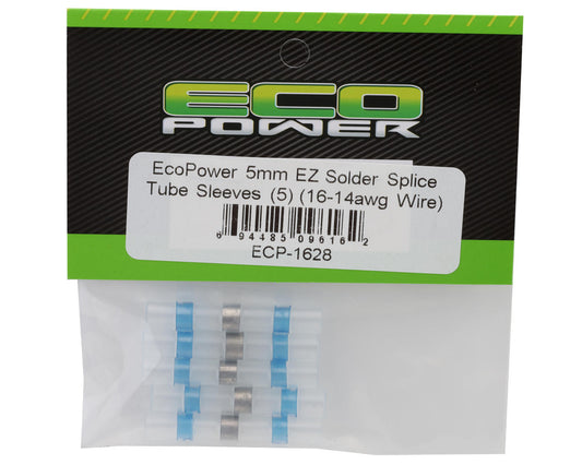 EcoPower 5mm EZ Solder Splice Tube Sleeves (5) (16-14AWG Wire)