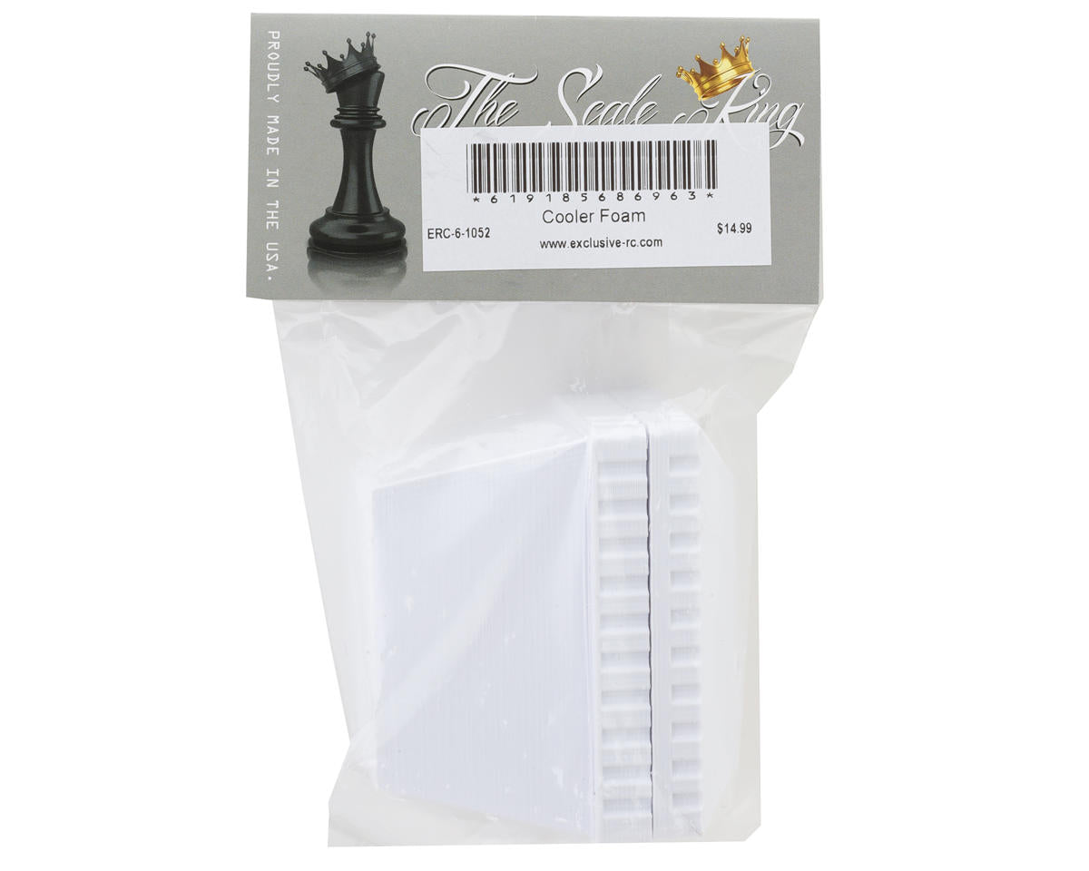 Exclusive RC 1/6 Scale Cooler Foam (White) (SCX6)