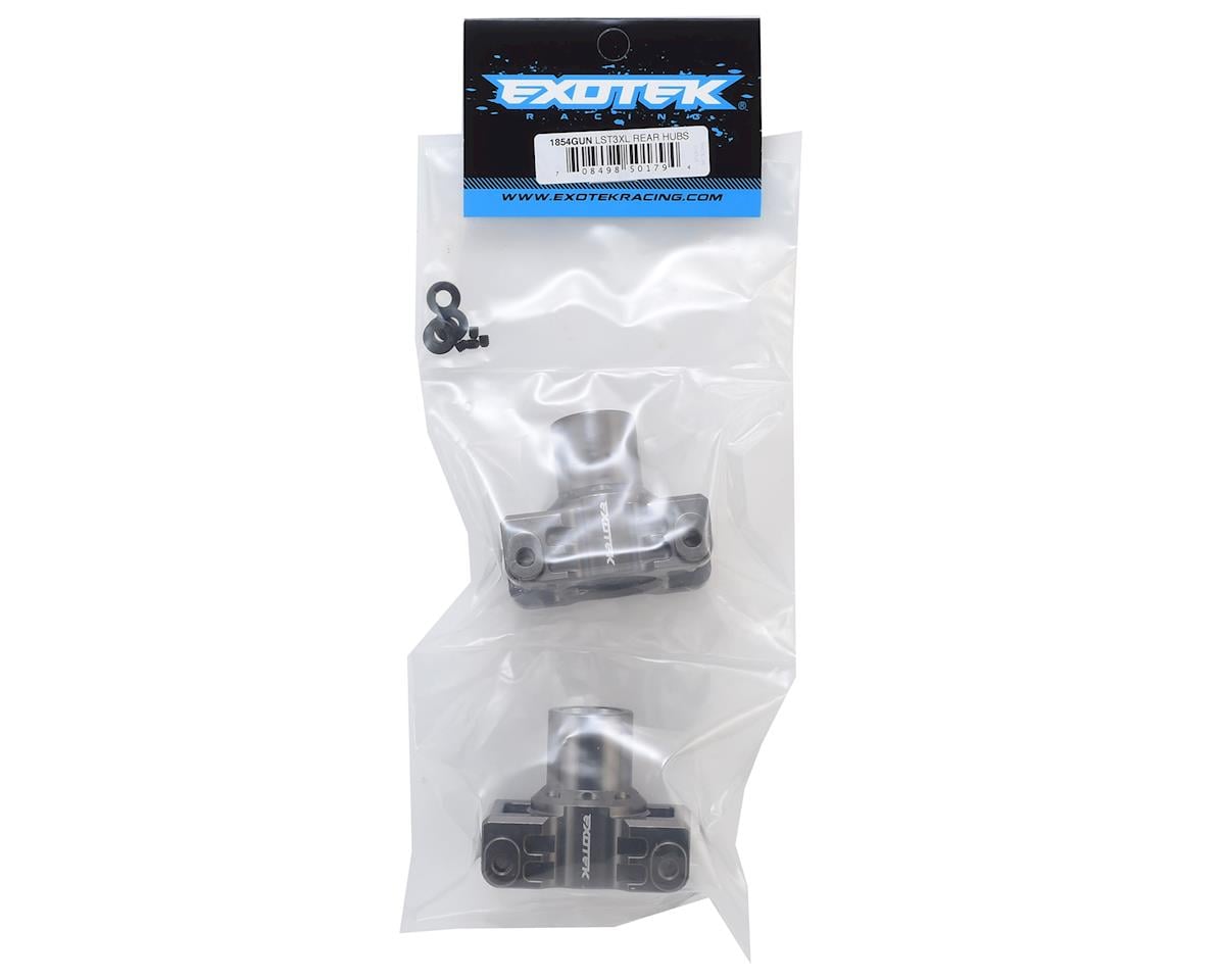 Exotek Losi LST 3XL Aluminum Rear Hubs (Gun Metal) (2)