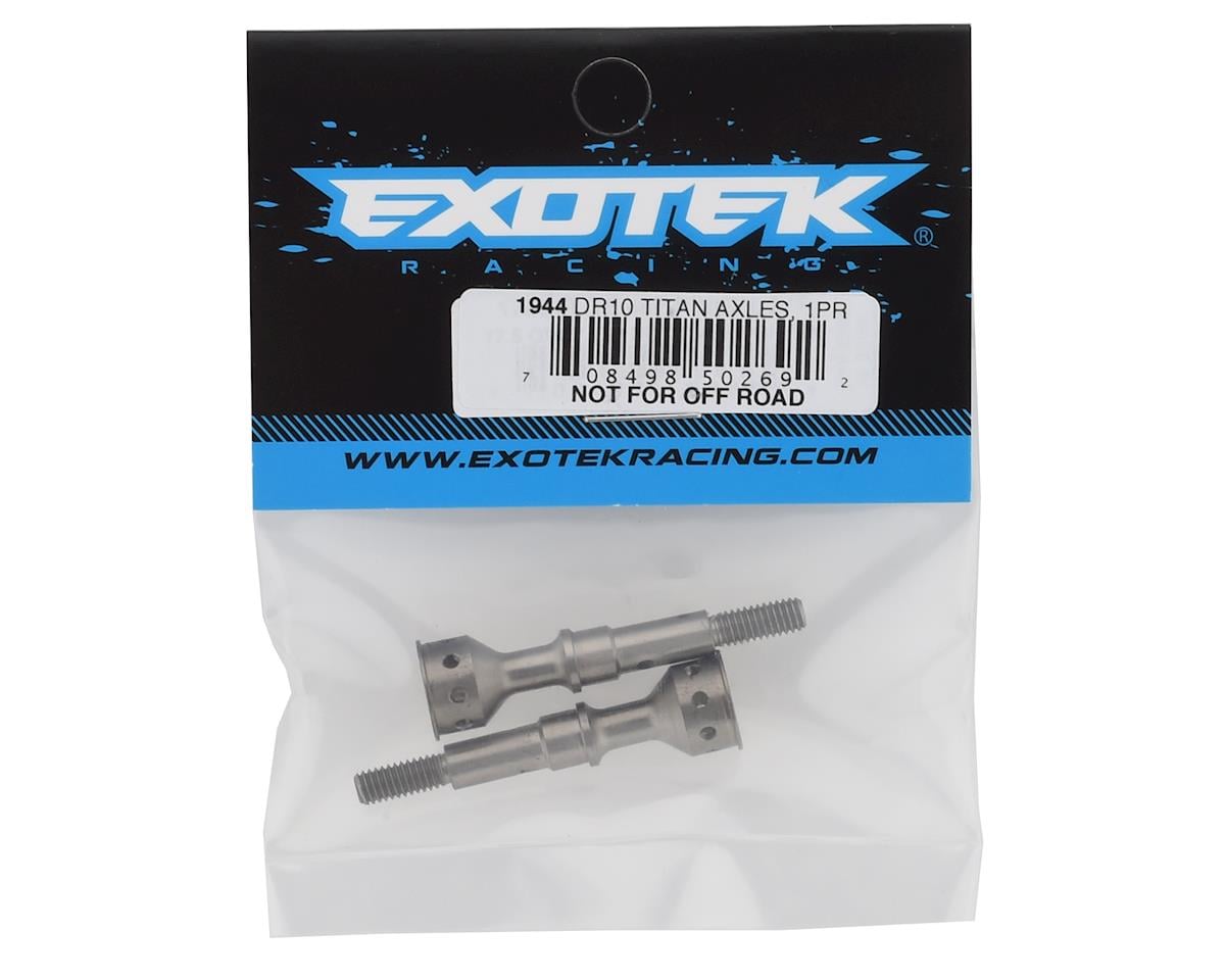 Exotek DR10 Titanium Lightweight CVA Axles (2) (Drag Racing Only)