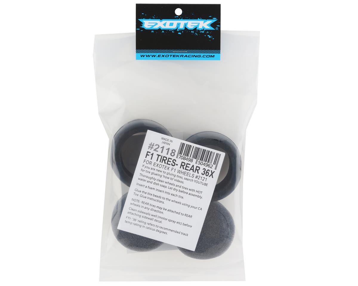 Exotek F1 Rear Rubber Tires (2) (Medium)