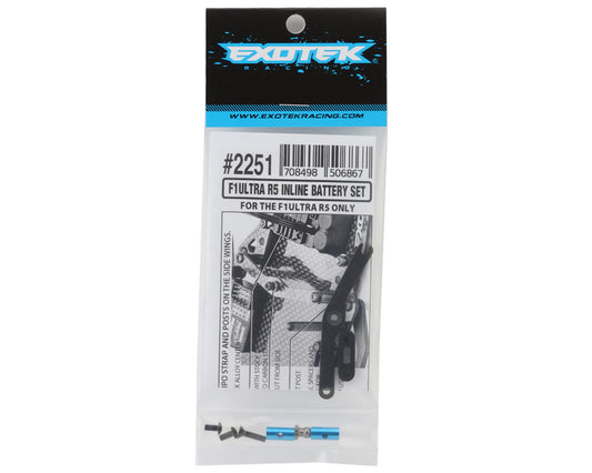 Exotek F1 Ultra R5 Carpet Carbon Fiber Inline Battery Strap