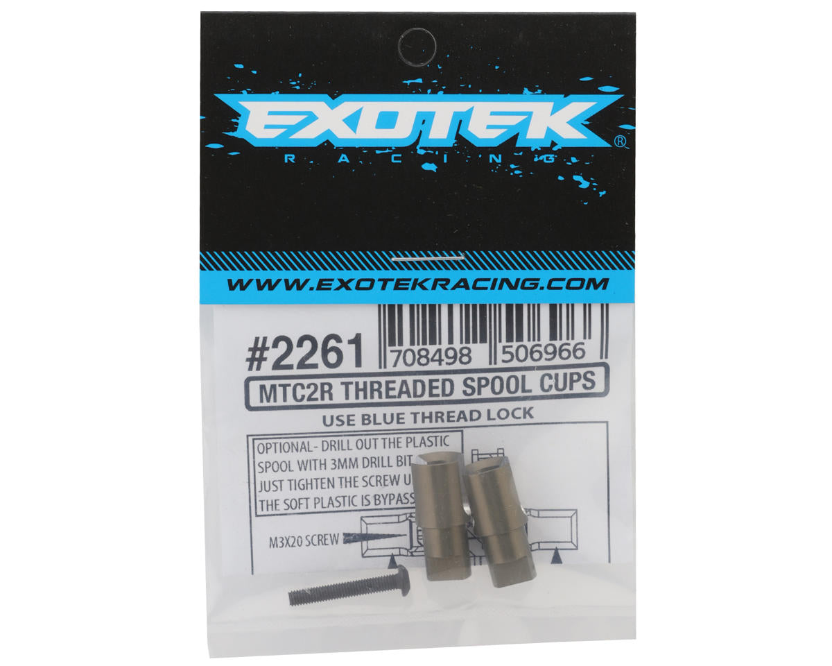 Exotek MTC2R Aluminum Threaded Spool Cup (2)
