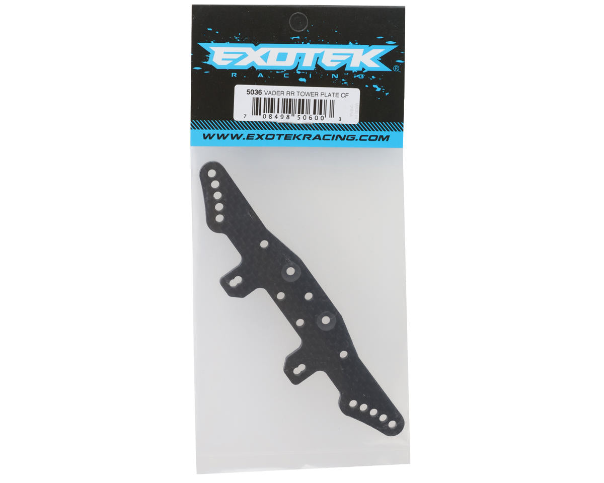 Exotek Vader Pro Carbon Fiber Rear Shock Tower Plate