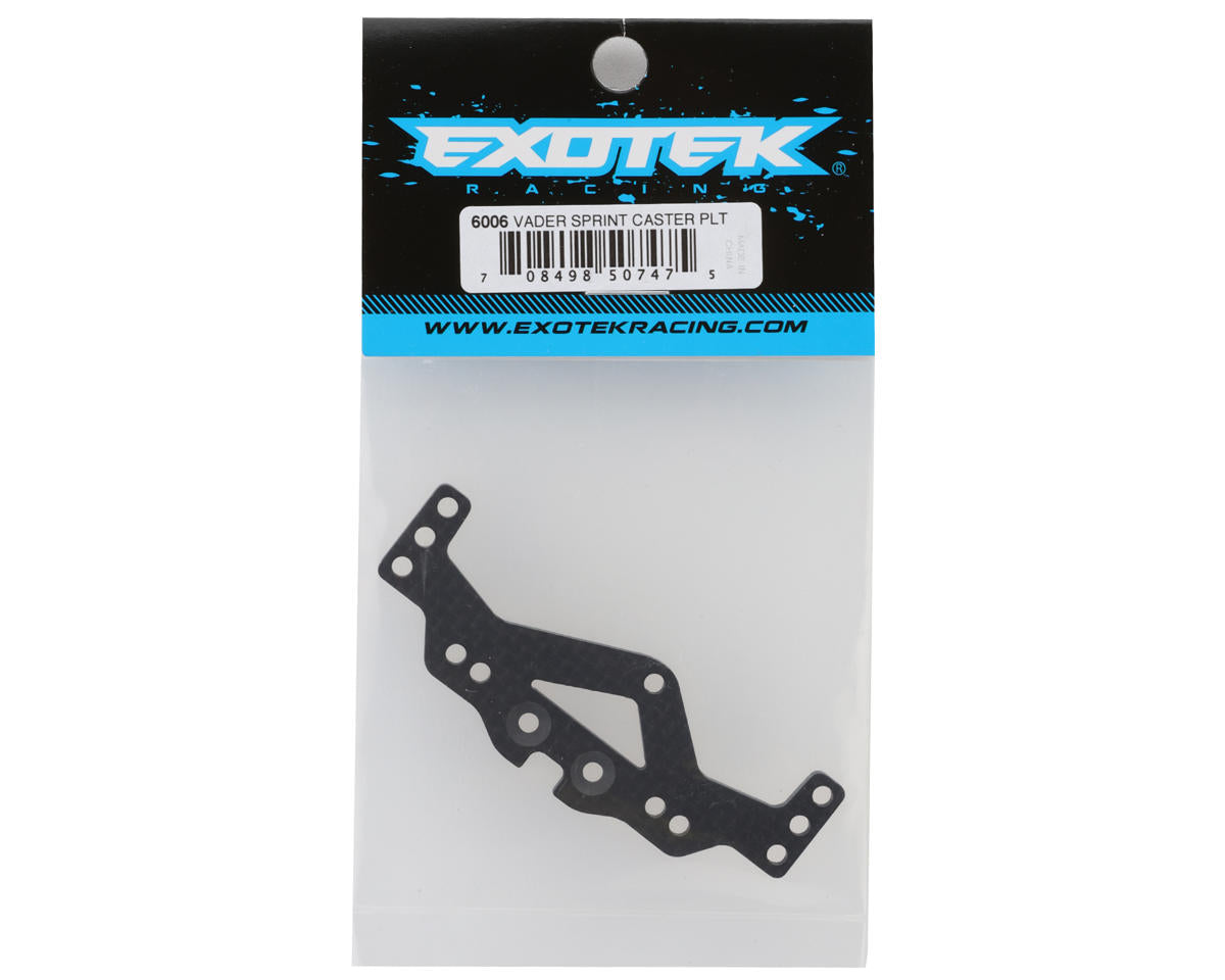 Exotek Vader Sprint Carbon Fiber Rear Caster Plate