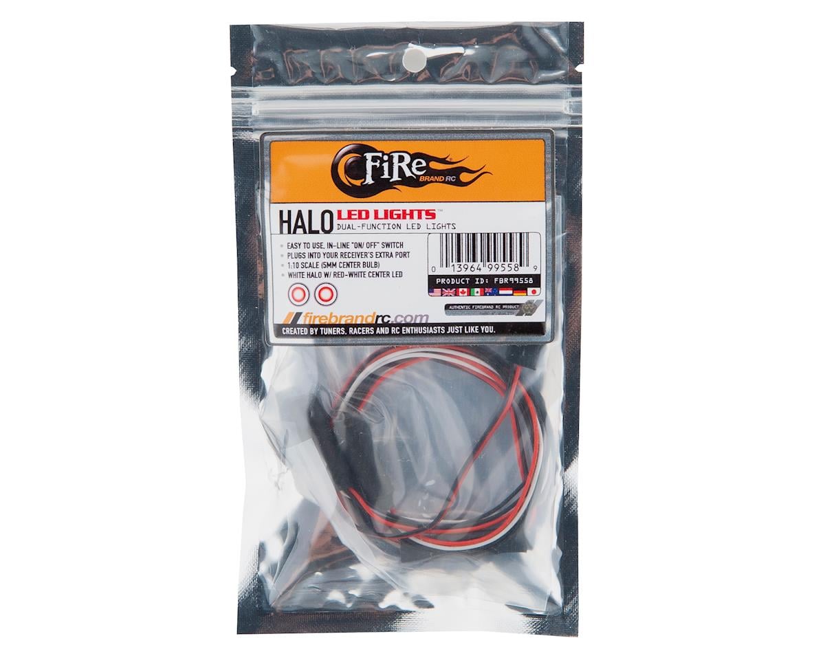 Firebrand RC Halos Dual Function LED Lights (Red w/White Halo)
