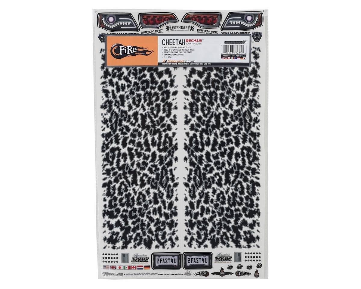 Firebrand RC Cheetah Decals Sheet