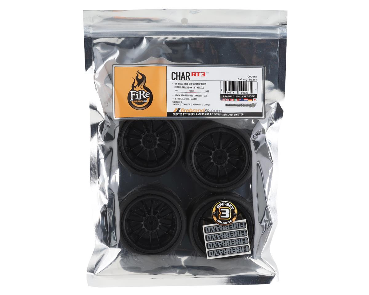 Firebrand RC Char RT3 Pre-Mounted Drift Tires (4) (Black)