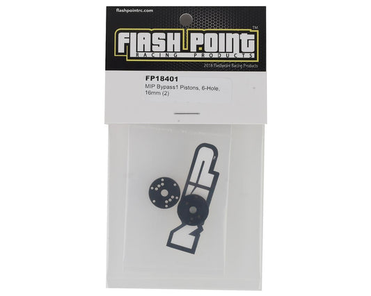 Flash Point MIP 16mm 6 Hole Bypass1 Shock Pistons (2)