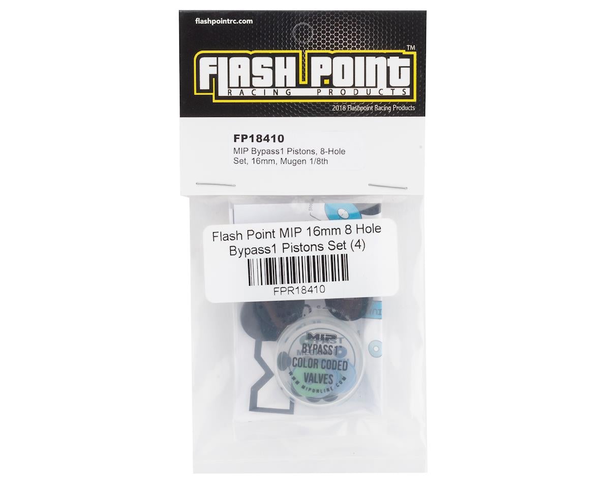 Flash Point MIP 16mm 8 Hole Bypass1 Shock Piston Set (4)