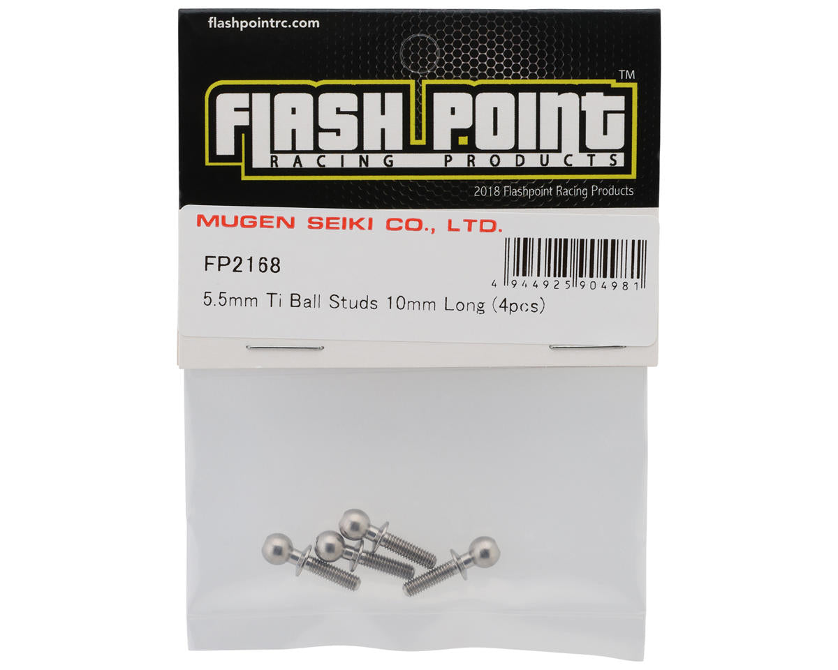 Flash Point 5.5mm Titanium Ball Studs (4) (10mm)