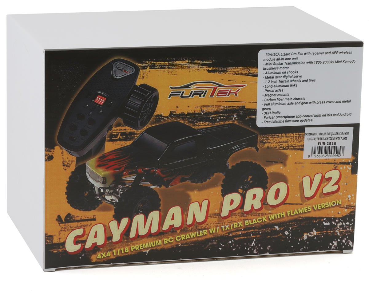 Furitek Cayman Pro V2 4x4 1/18 RTR Comp Micro Rock Crawler w/Brushless Furitek
