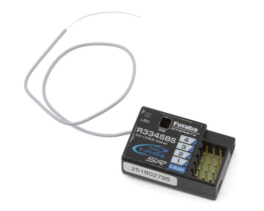 Futaba T4PM+ 4-Channel 2.4GHz T-FHSS SR Radio System w/R334SBS Receiver