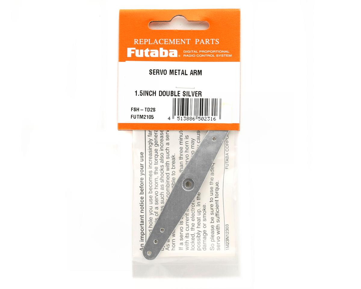 Futaba Aluminum 1.5" Double Servo Horn (Silver)