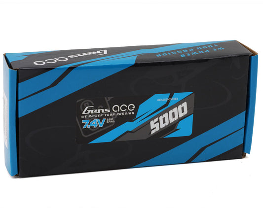 Gens Ace 2S RX LiPo Battery Stick Pack (7.4V/5000mAh) w/JR & EC3 Connectors
