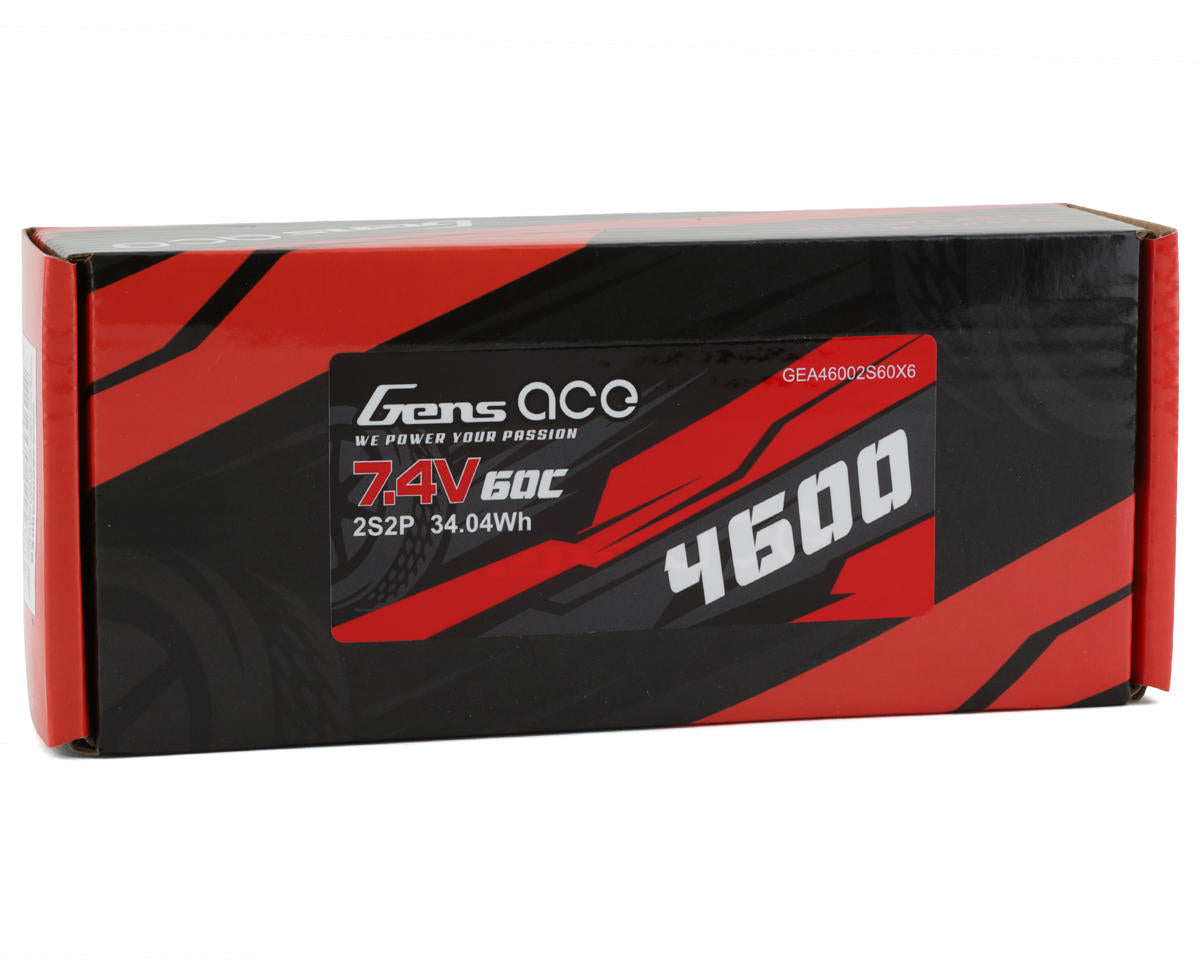 Gens Ace 2S LiPo Battery 60C (7.4V/4600mAh)