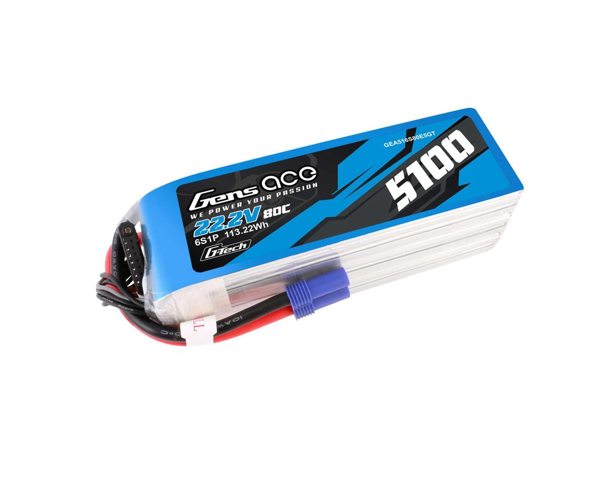 Gens Ace G-Tech Smart 6S LiPo Battery 80C (22.2V/5100mAh)