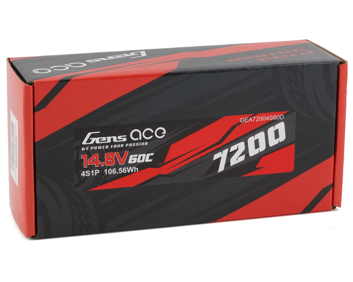 Gens Ace 4S LiPo Battery 60C (14.8V/7200mAh)