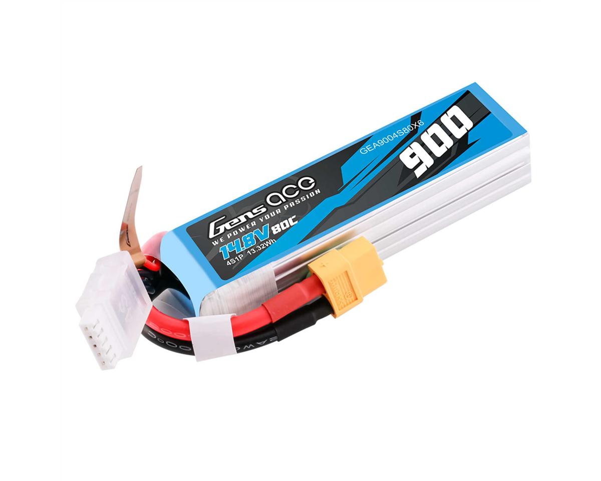 Gens Ace 4S 80C Stick LiPo Battery (14.8V/900mAh) w/XT60 Connector