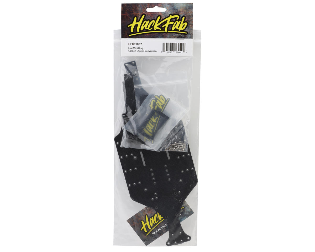 HackFab Losi Mini Drag Chevelle 225/239 Carbon Chassis Conversion
