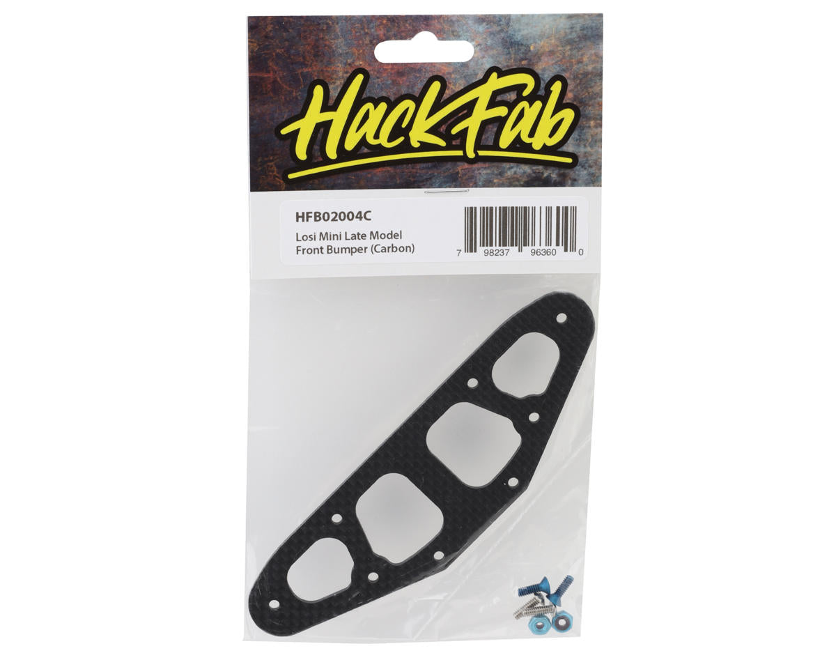 HackFab Losi Mini-T 2.0 Late Model Oval Conversion Carbon Fiber Front Bumper