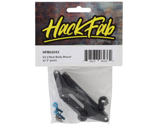 HackFab Mini-B/Mini-T 2.0 Rear Body Mount w/3" Posts (V2.2)