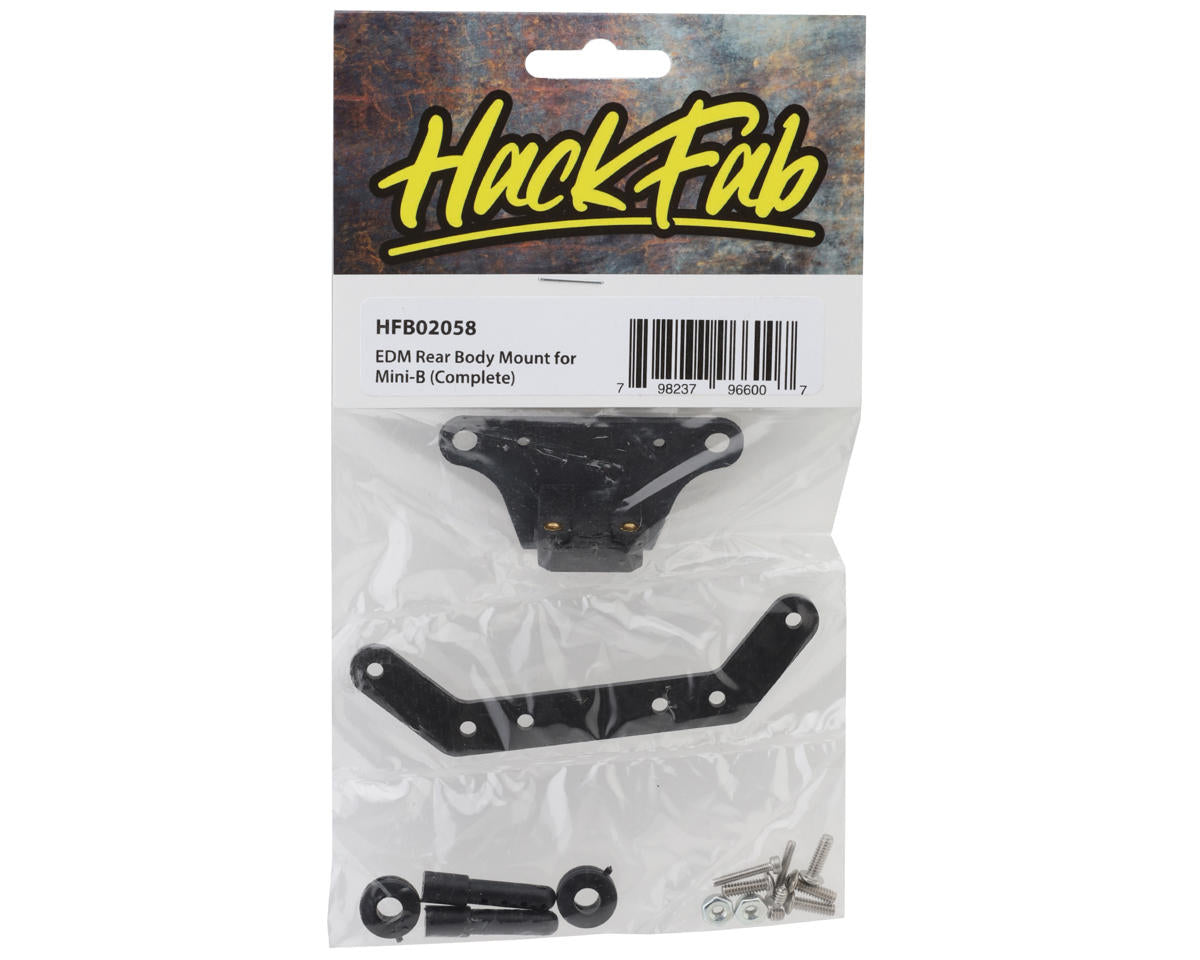 HackFab Losi Mini-B EDM Rear Body Mount Set (Complete)