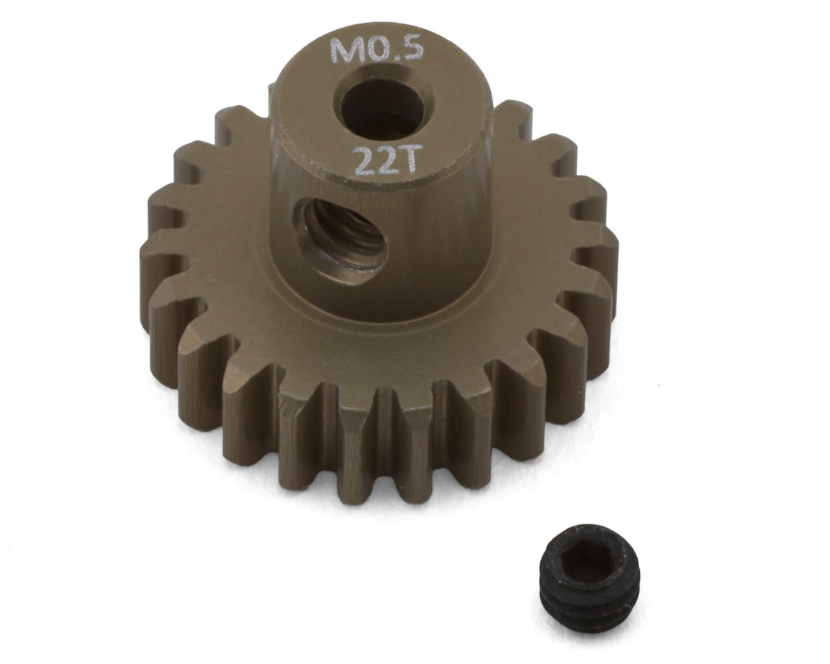 HackFab Mod 0.5 Aluminum Mini Pinion Gear (2mm Shaft) (22T)