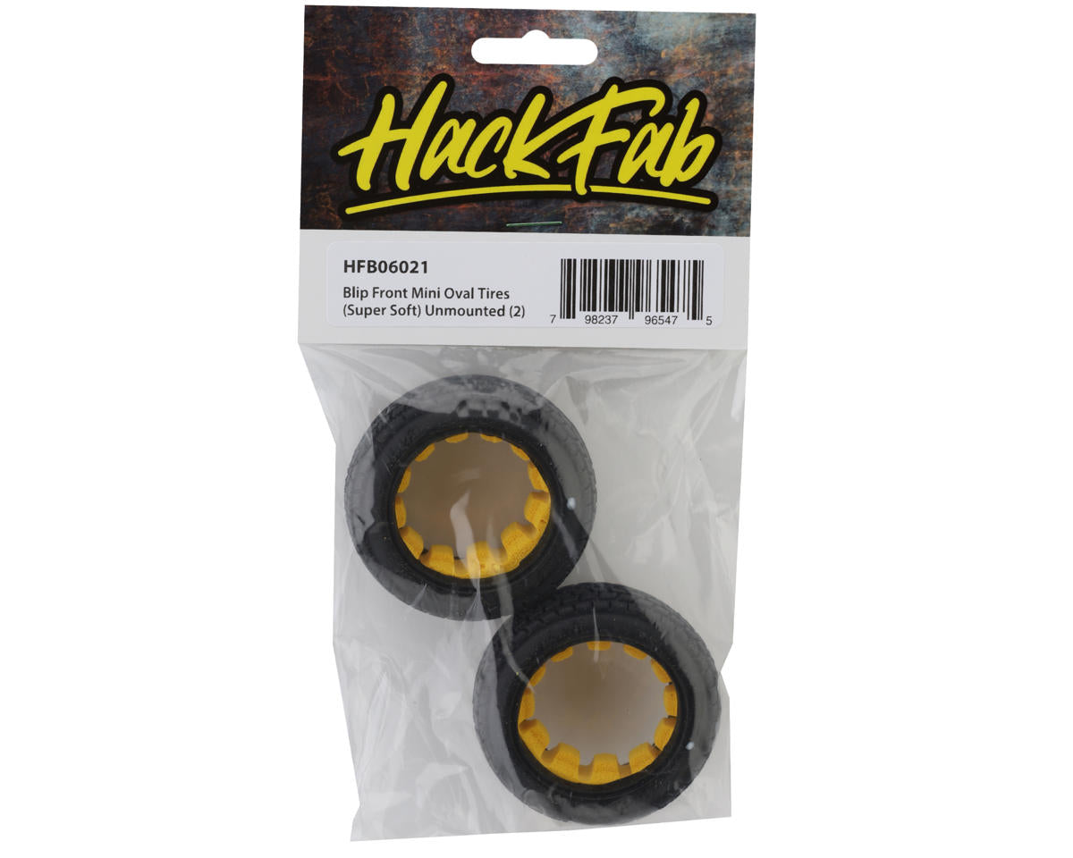 HackFab Losi Mini-B Blip Mini Front Oval Tires (2) (Super Soft)