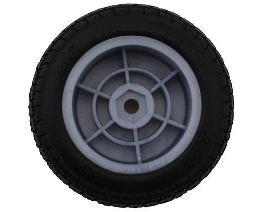 HackFab Losi Mini-B Blip Pre-Mounted Mini Front Oval Tires (Silver) (2) (Soft)