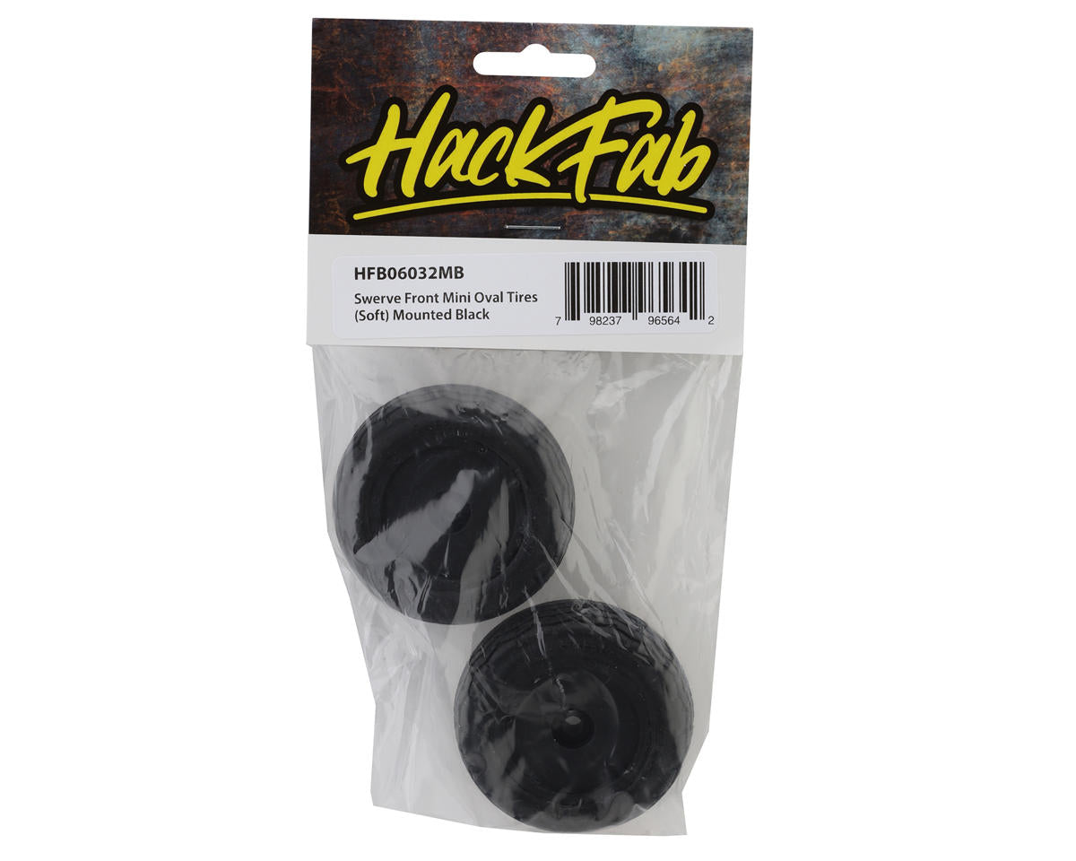 HackFab Losi Mini-B Swerve Pre-Mounted Mini Front Oval Tires (Soft)