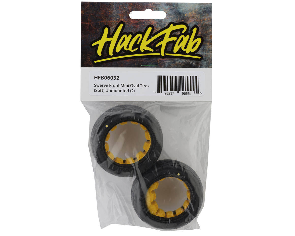 HackFab Losi Mini-B Swerve Mini Front Oval Tires (2) (Soft)