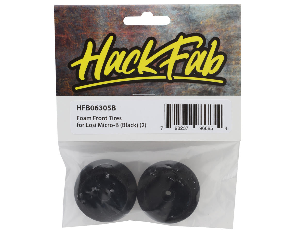 HackFab Losi Micro-B Front Foam Tires (Black) (2)