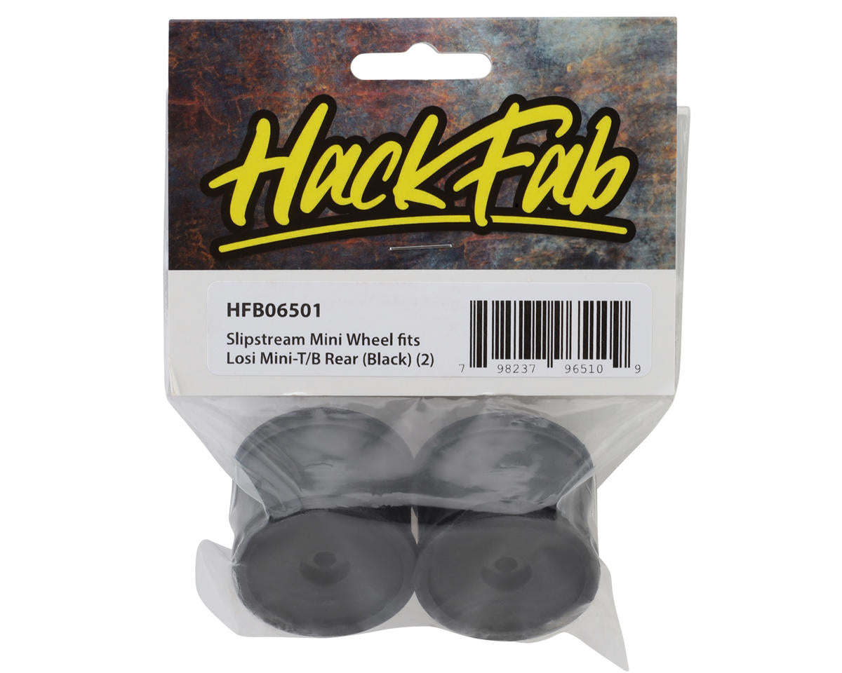 HackFab Mini-T/B Rear Slipstream Mini Wheel (Black) (2)