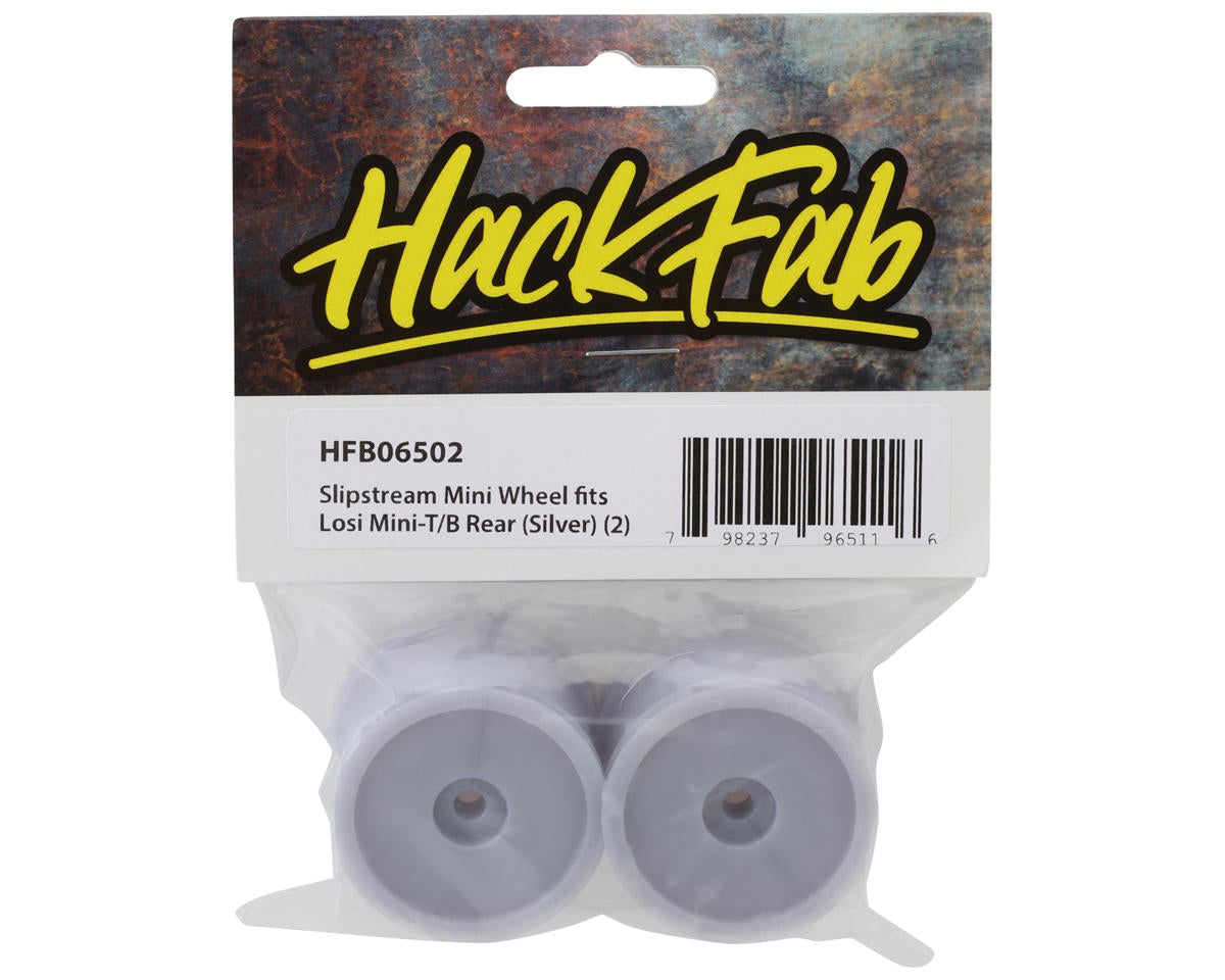 HackFab Mini-T/B Rear Slipstream Mini Wheel (Silver) (2)
