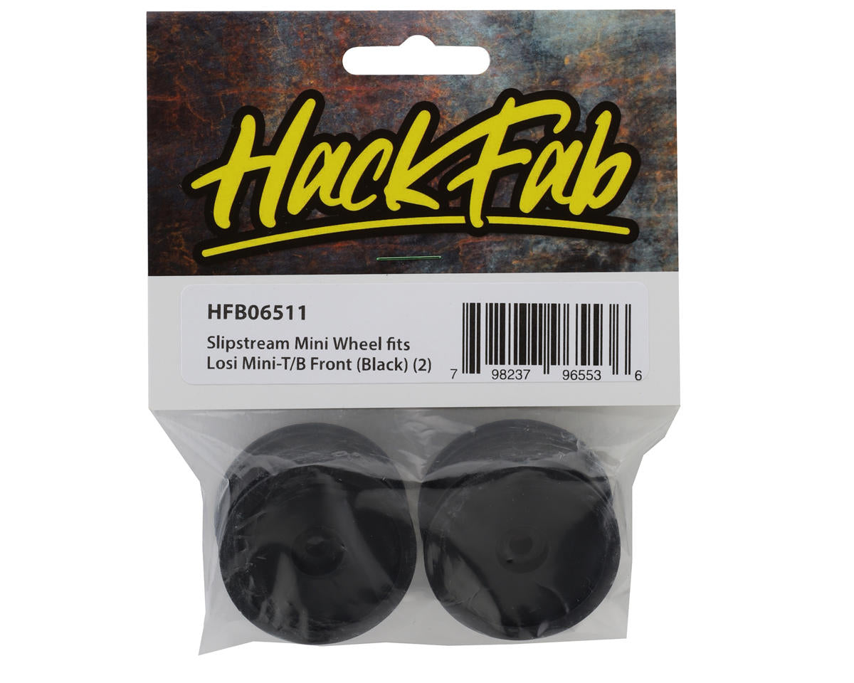 HackFab Mini-T/B Front Slipstream Mini Wheel (Black) (2)