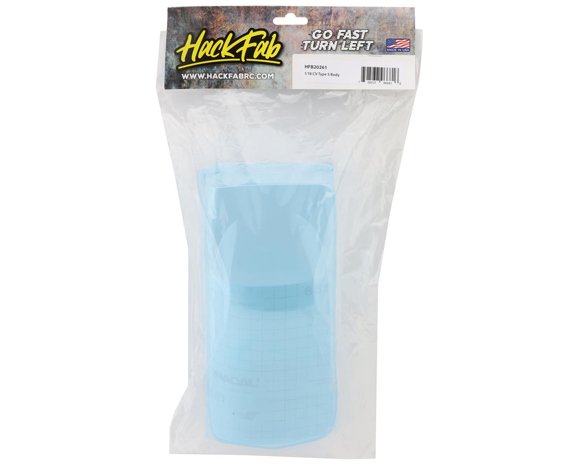 HackFab 1/18 CV Type 5 Micro-B Conversion Body (Clear) (147mm Wheelbase)