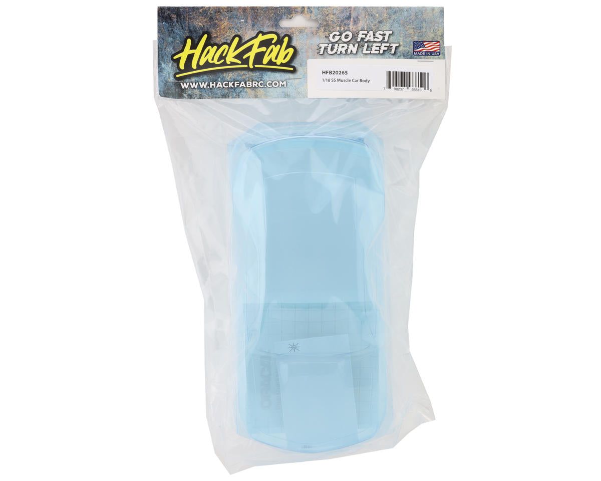 HackFab Losi Micro-B 1/18 SS Muscle Car Body (Clear) (150mm WB)