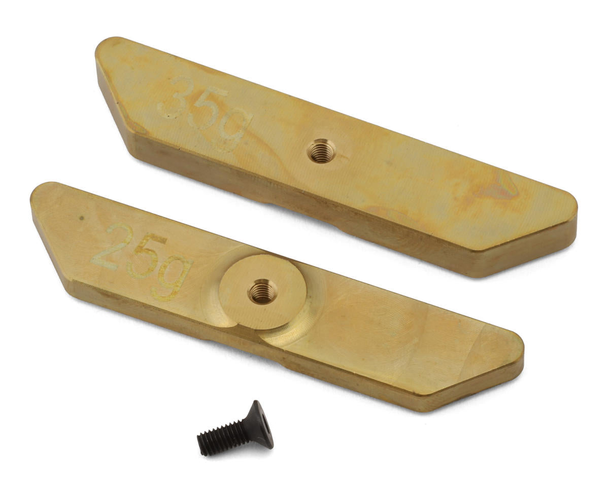 HongNor X5B Rear Brass Chassis Weights (25g/35g)