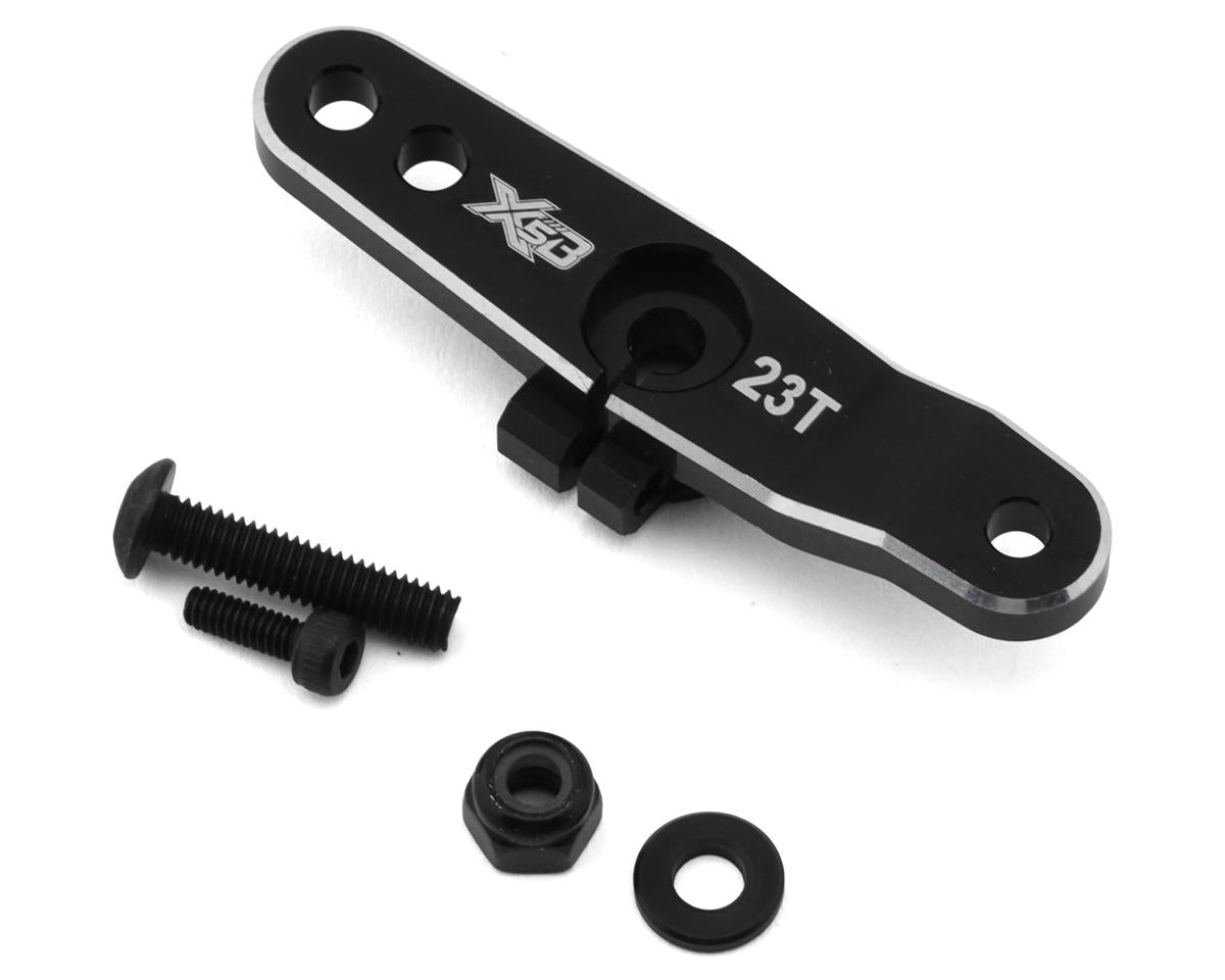 HongNor X5B Aluminum Clamping Throttle Servo Horn (Black) (23T)
